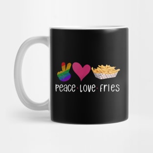 Peace, Love, French Fries Mug